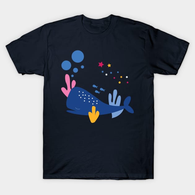 Chill Whale T-Shirt by Malikom